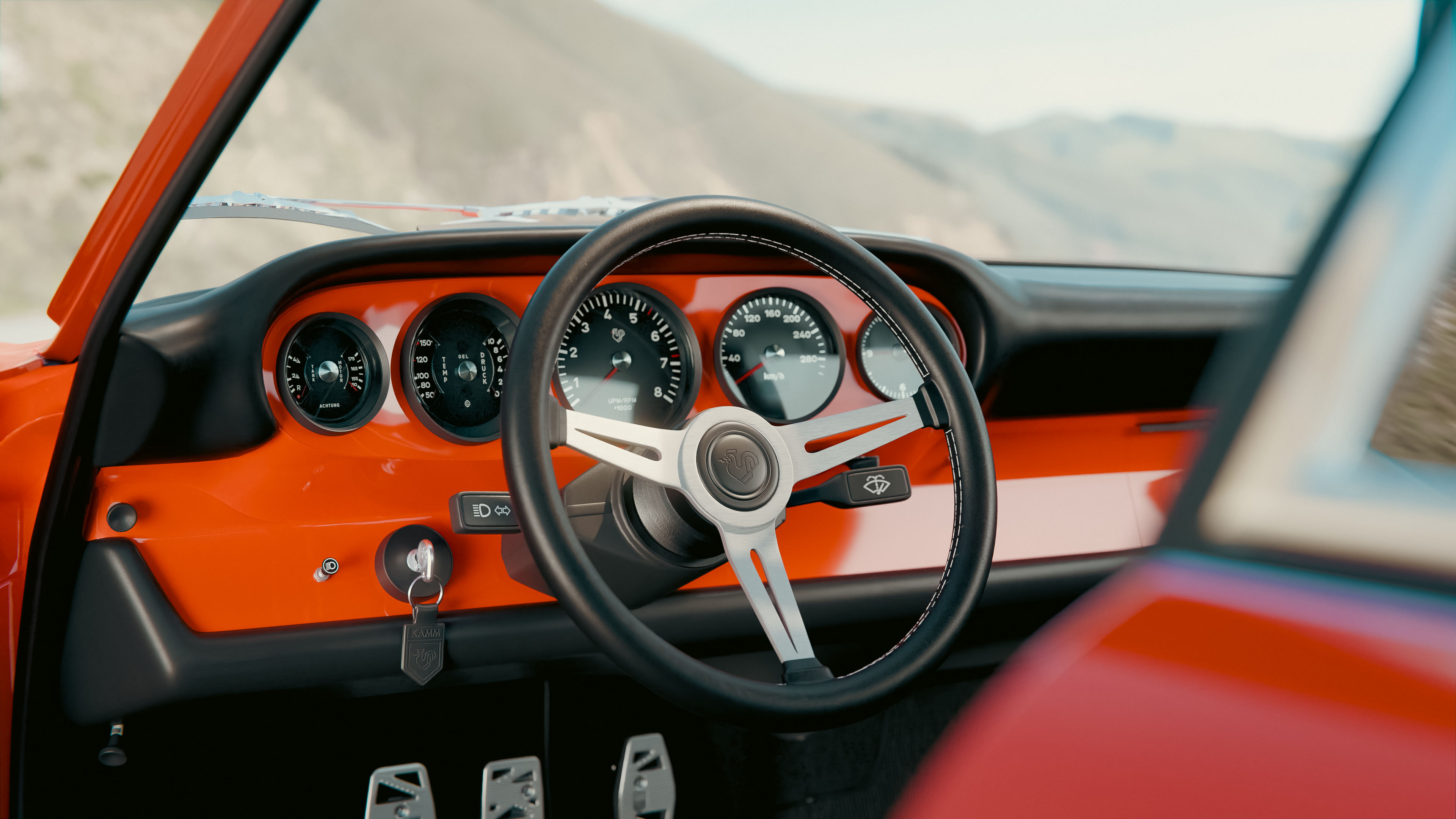 The dashboard of the KAMM 912T