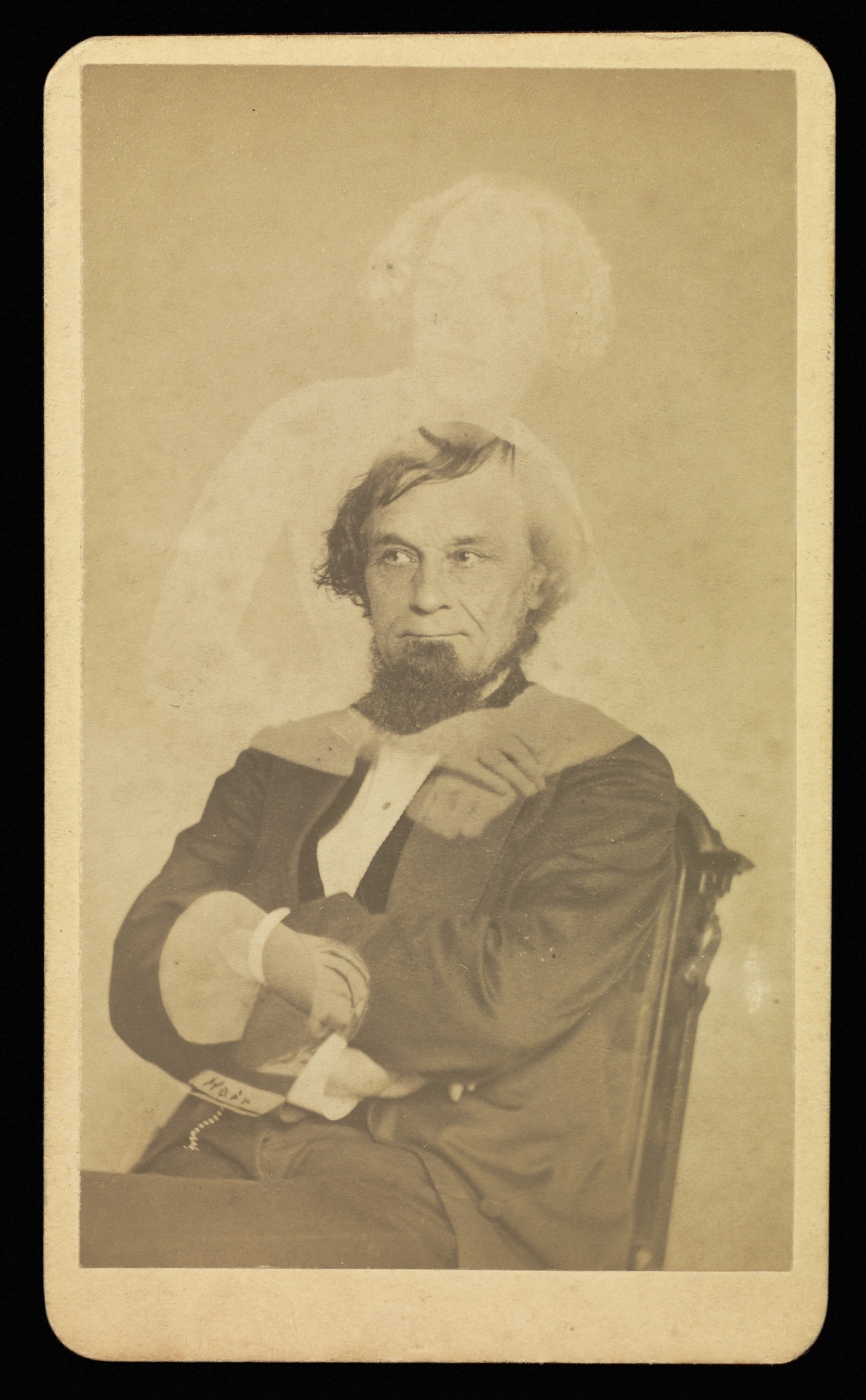 A spirit photograph by William H. Mumler
