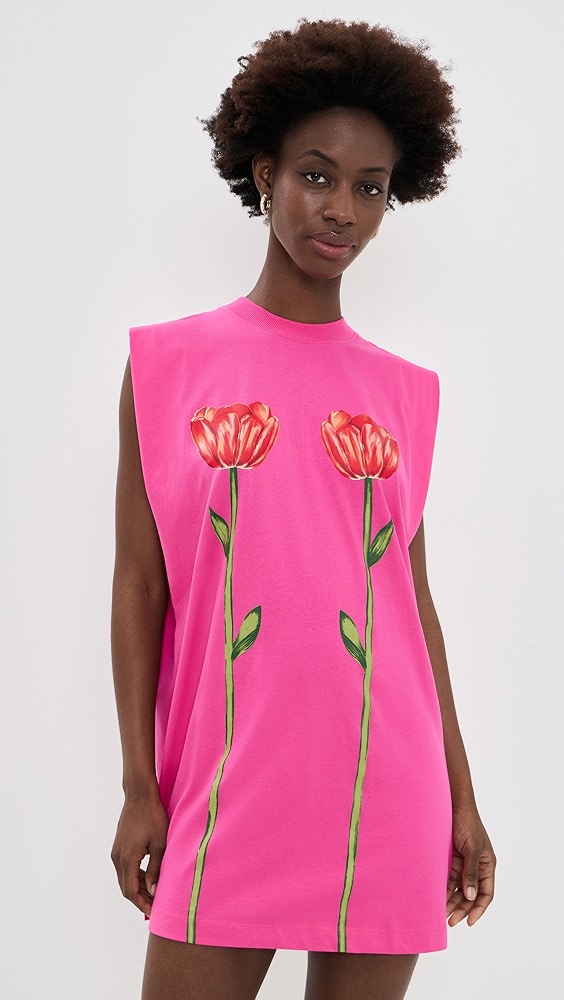 Farm Rio Tropical Rose Mini Dress