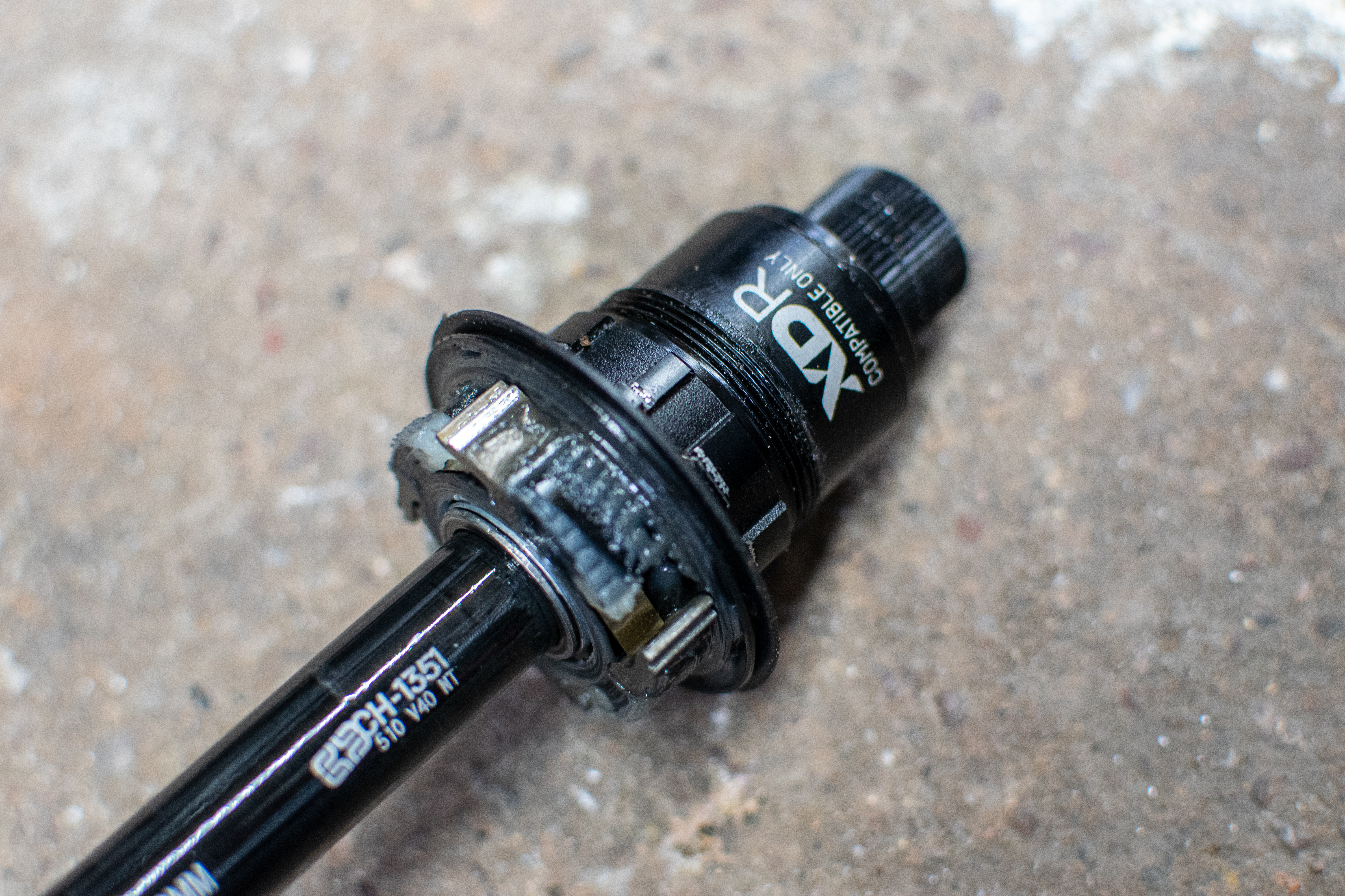 An E13 Piedmont freehub body