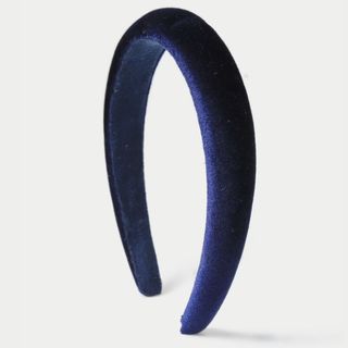 M&S Navy Blue Velvet Headband