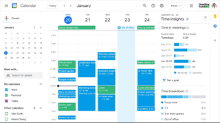 Google Workspace calendar with 'shift blocks'