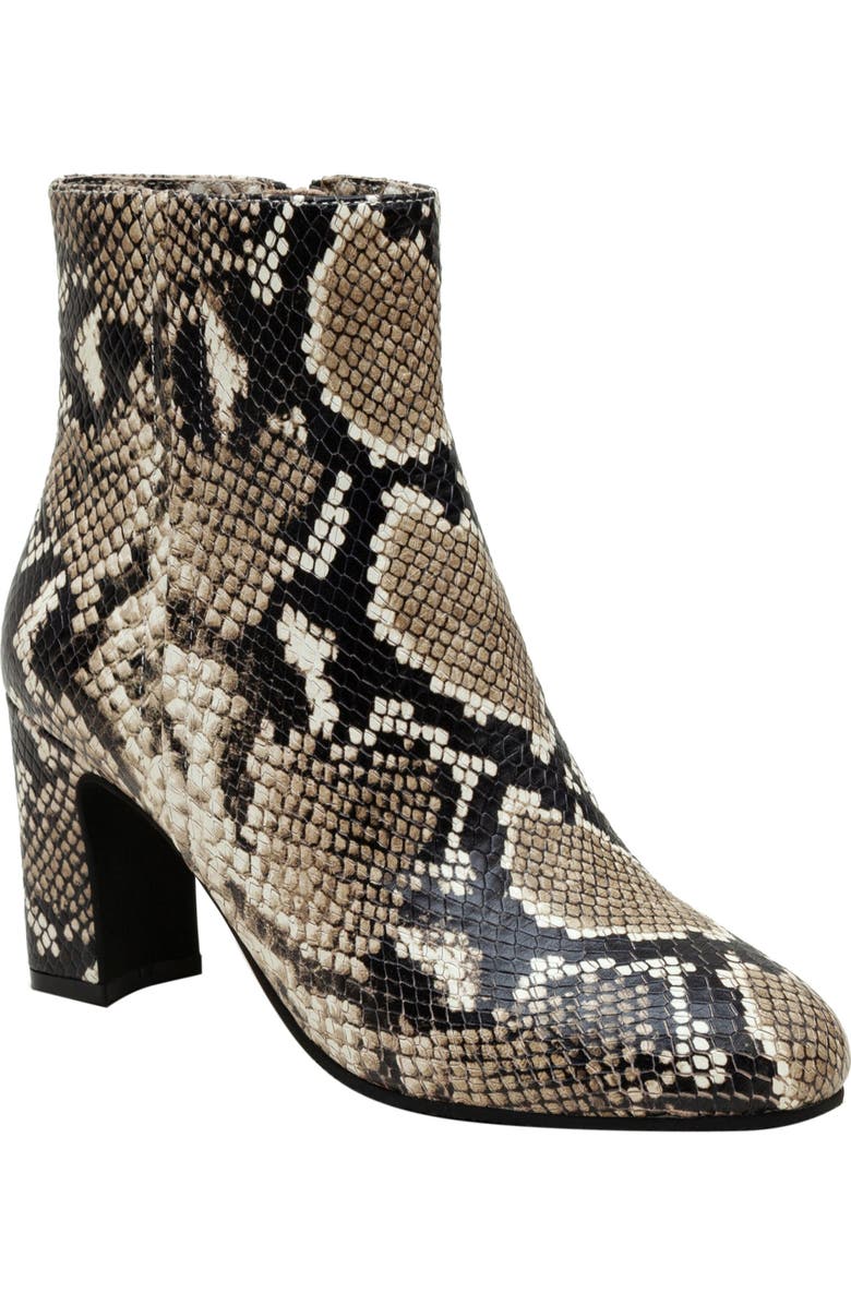 Wylda 2 Snakeskin Embossed Bootie