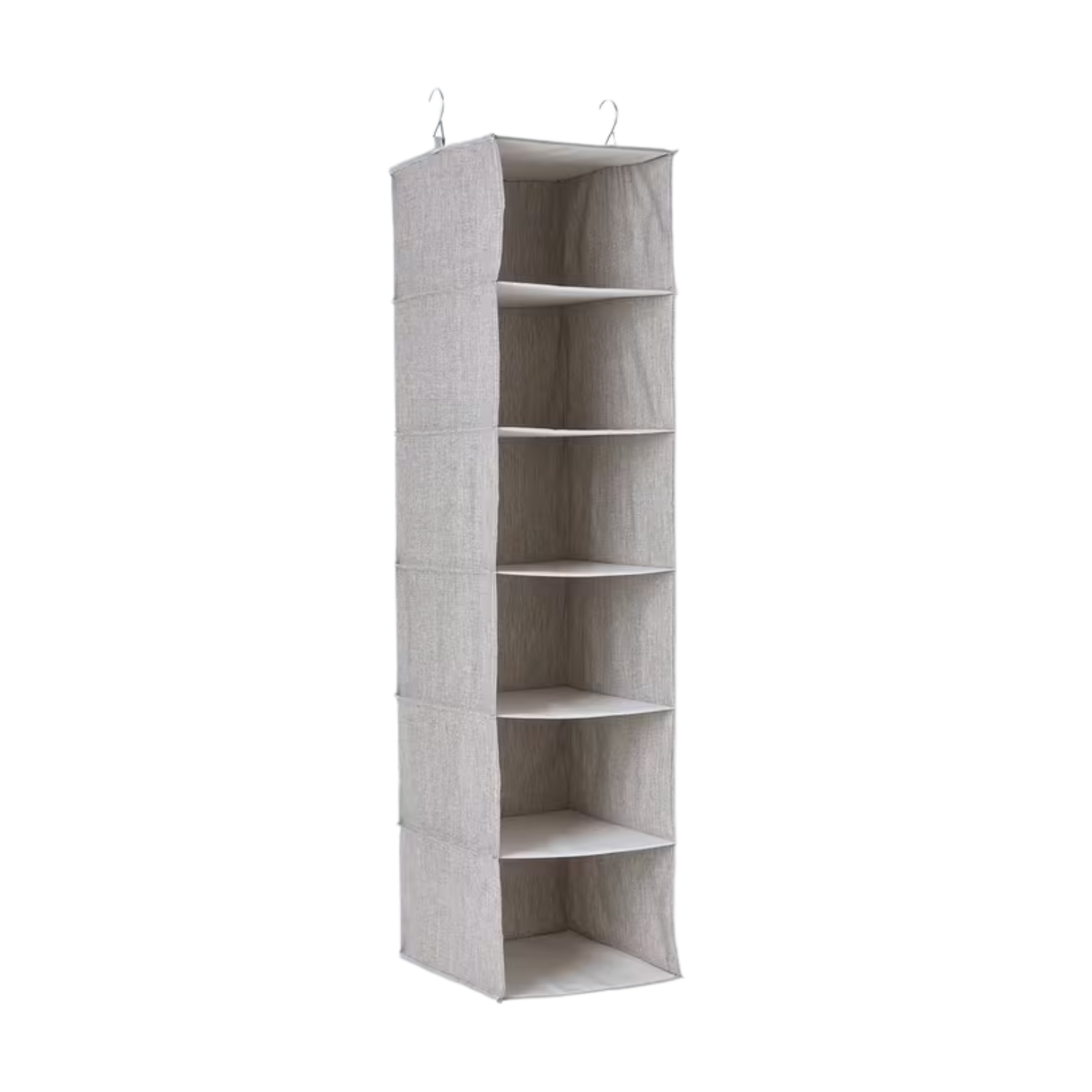 A set of polyester hanging shelves from John Lewis