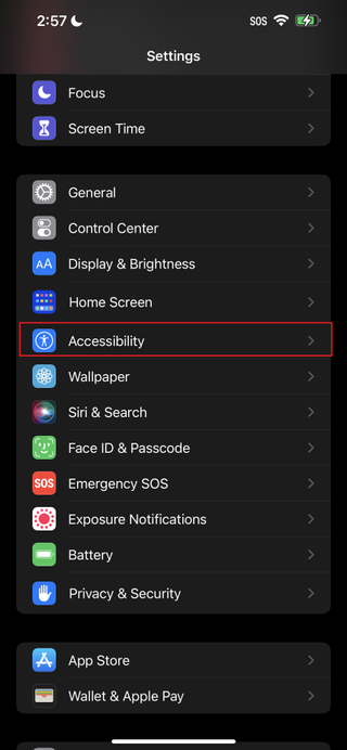 Accessibility on iPhone