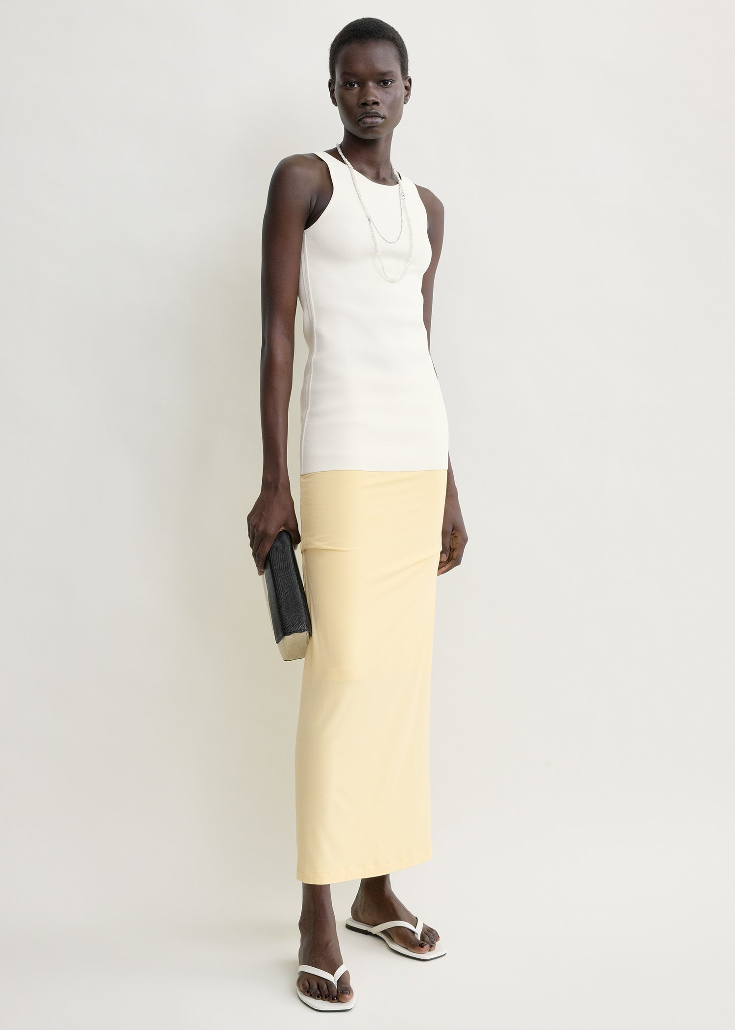 Draped Jersey Skirt Buttercup - Xxs