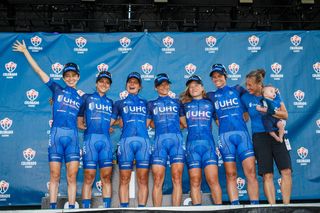 The UnitedHealthcare team on the podium