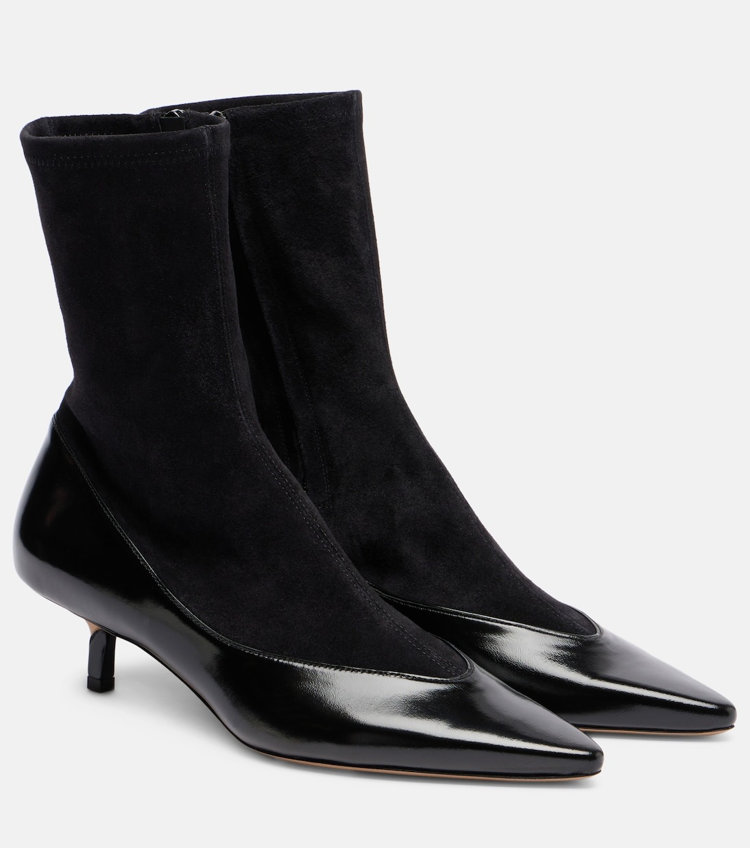 Jacquemus, Tourni Leather and Suede Ankle Boots