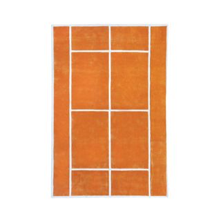 DWR Orange tennis rug