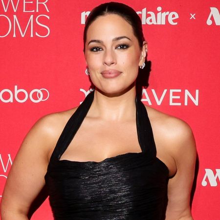 Ashley Graham attended Marie Claire's Power Moms 2026 event in a glossy halter-neck gown