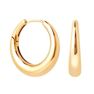 Astrid & Miyu Dome Hoops in Gold