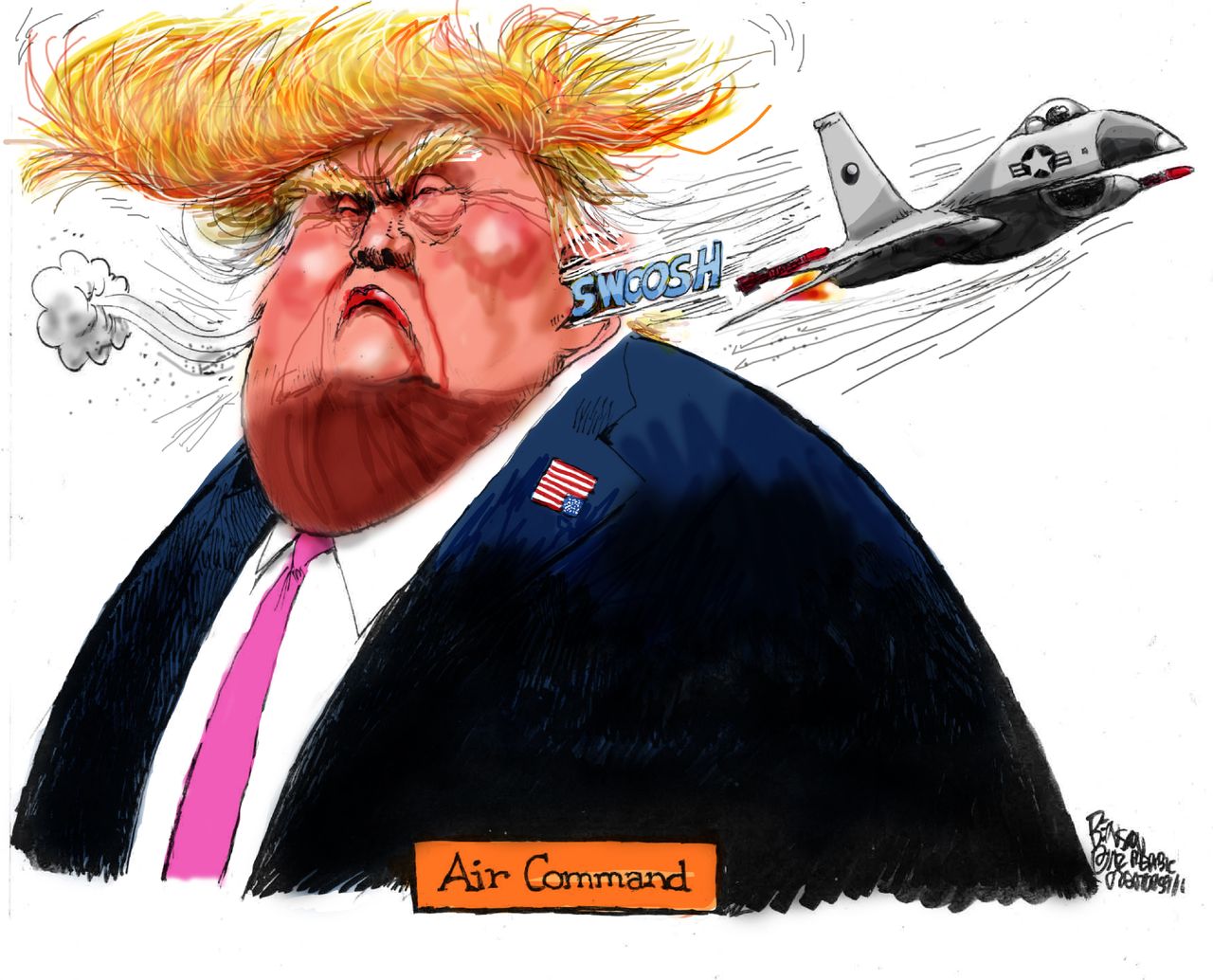 Political cartoon U.S. 2016 election Donald Trump