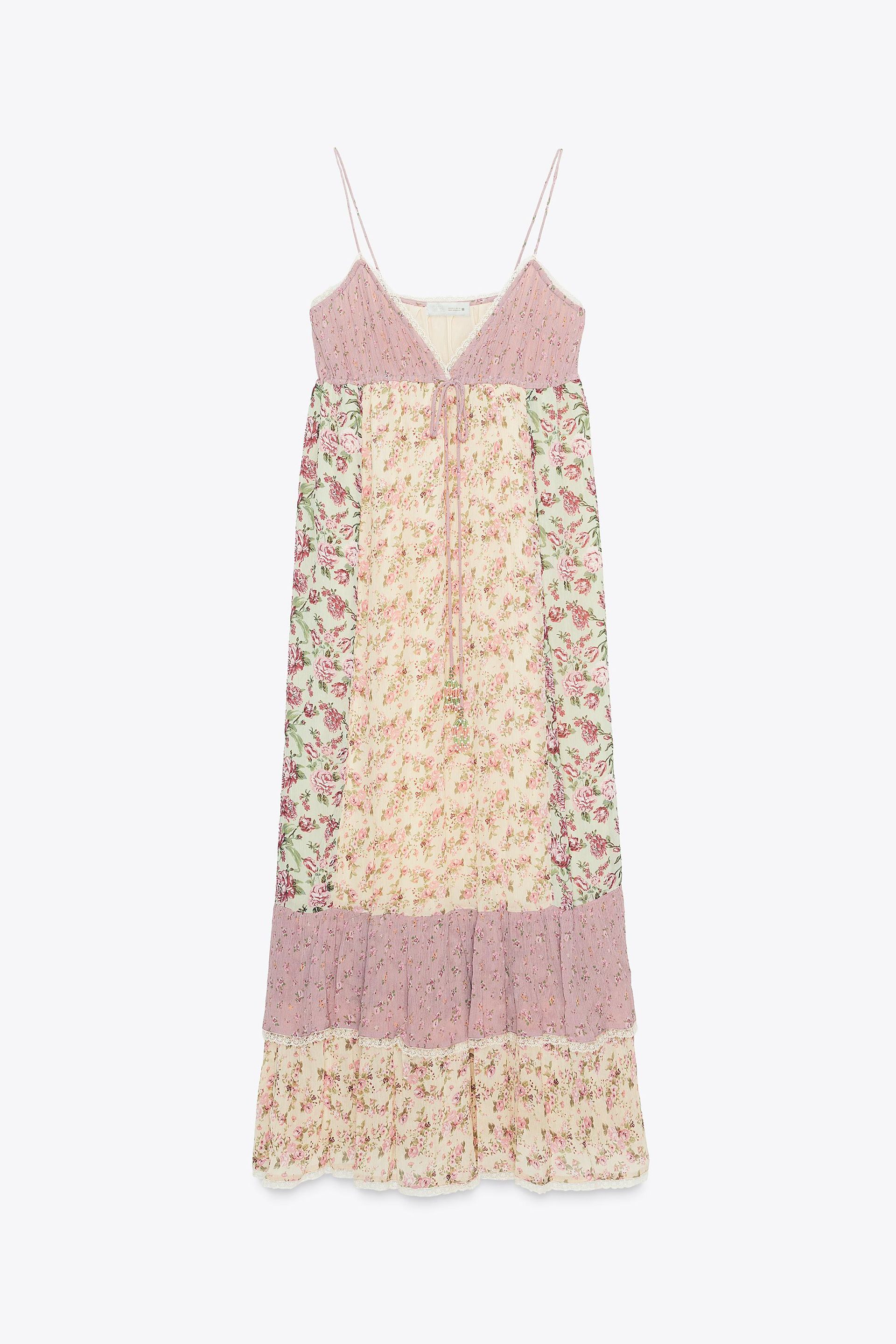 Patchwork Floral Dress