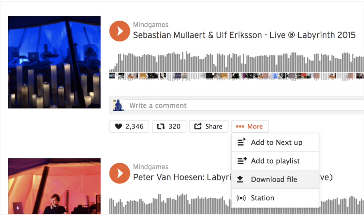 SoundCloud Screenshot