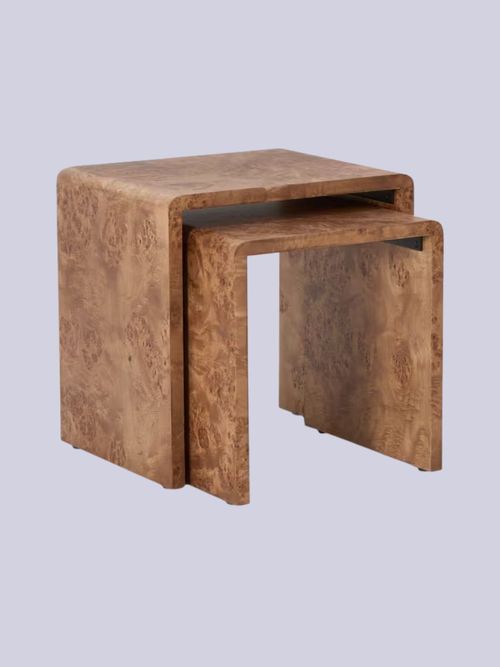 Burl Nest of 2 Tables