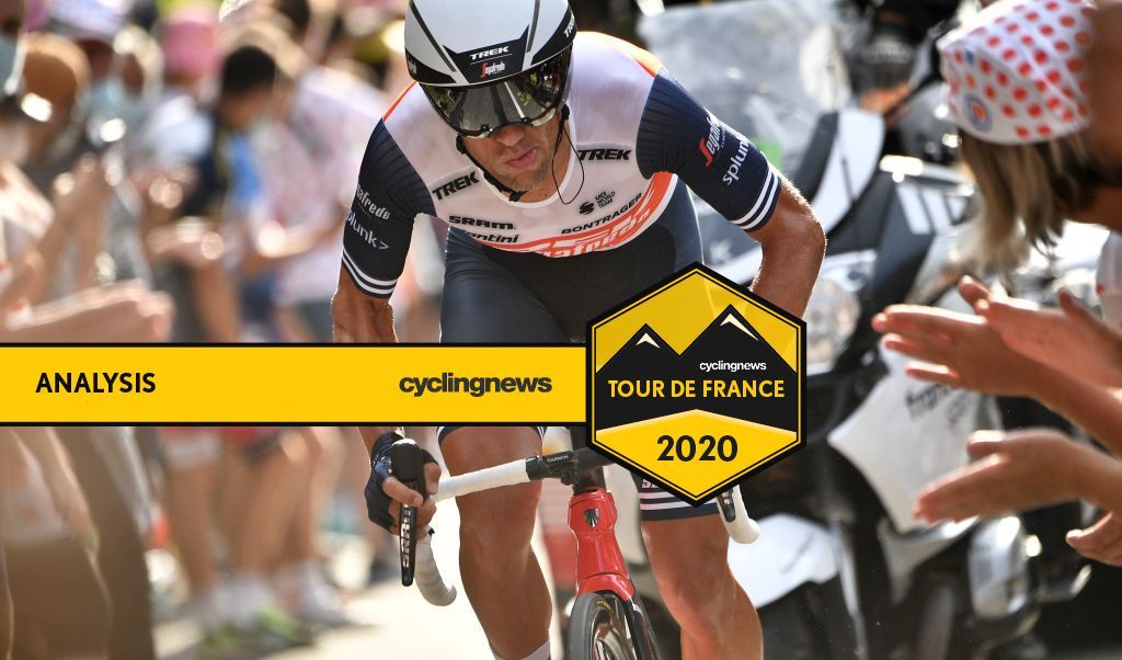 Australian climber Richie Porte (Trek-Segafredo) time trials to third place overall on stage 20 of the 2020 Tour de France