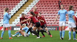 Manchester United v Manchester City – FA Women’s Super League – Leigh Sports Village