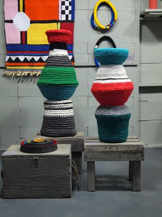 Nesting bowls and crochet vases