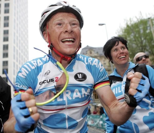 Fabian Wegmann (Milram) was overjoyed with his win
