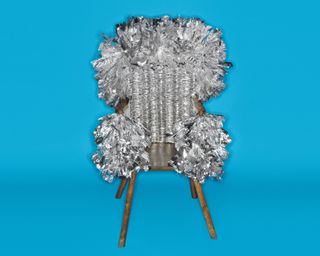 Loewe metallic woven chair