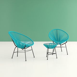 colourful bistro seating set