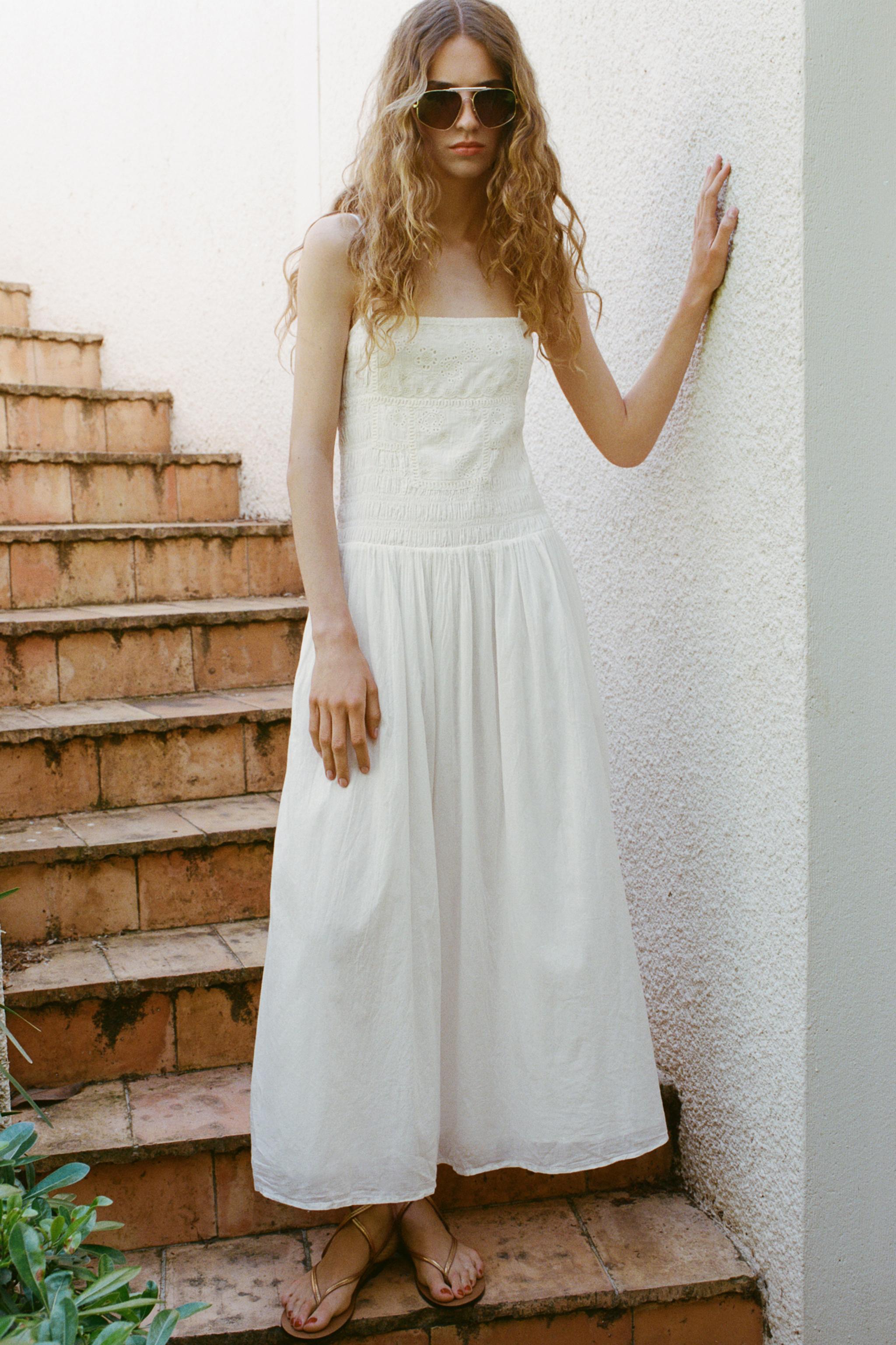Embroidered floral Mite Dress