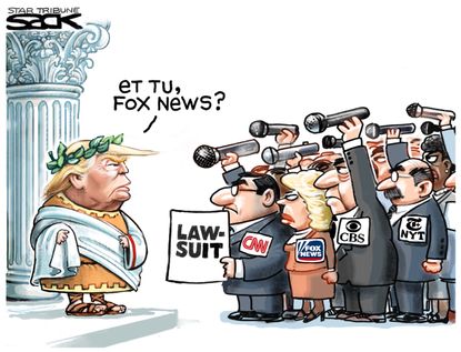 U.S. Press lawsuit Trump White House CNN Fox CBS NYT Jim Acosta
