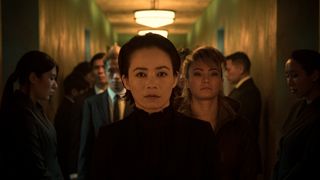 Yeo Yann Yann walking in a corridor in Havoc