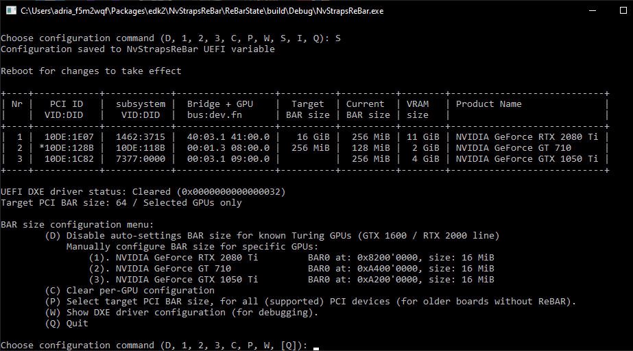 Resizable BAR support for Turing