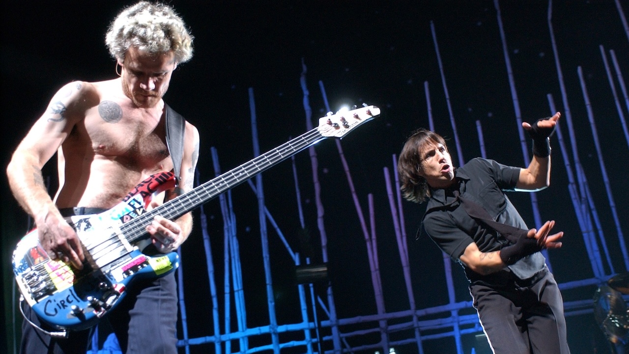 Flea and Anthony Kiedis of The Red Hot Chili Peppers