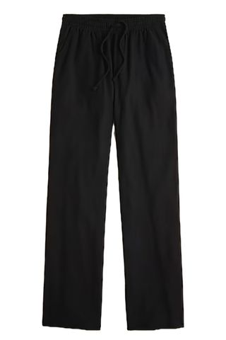 Soft Rib Wide-Leg Pant