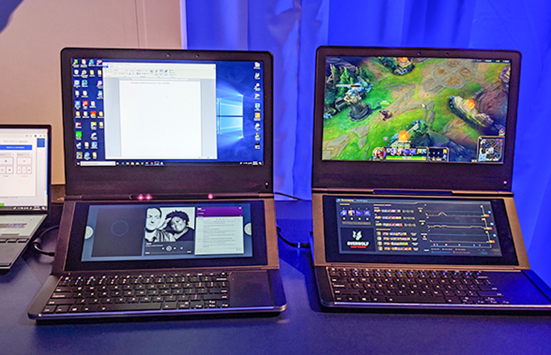 Laptop or et cuir, PC double écran, ScreenPad 2.0 : au Computex
