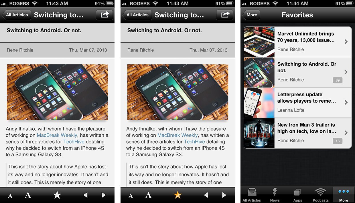 Introducing The New IMore For IPhone 2.0 App, With Comments, Landscape ...