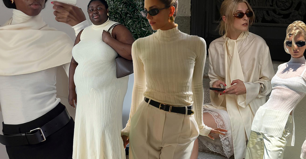 Ivory Falling How to Wear Ivory: Fall 2024's Biggest Color Trend | Who What Wear
