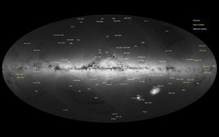 Milky Way galaxy star map