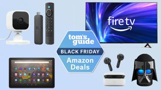 Amazon Blink camera, Fire TV Stick, Fire TV, Fire Tablet, Echo Buds and Echo Darth Vader cover