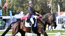 Rose Nesbitt and EG Michealangelo in the Blenheim Horse Trials dresage phase