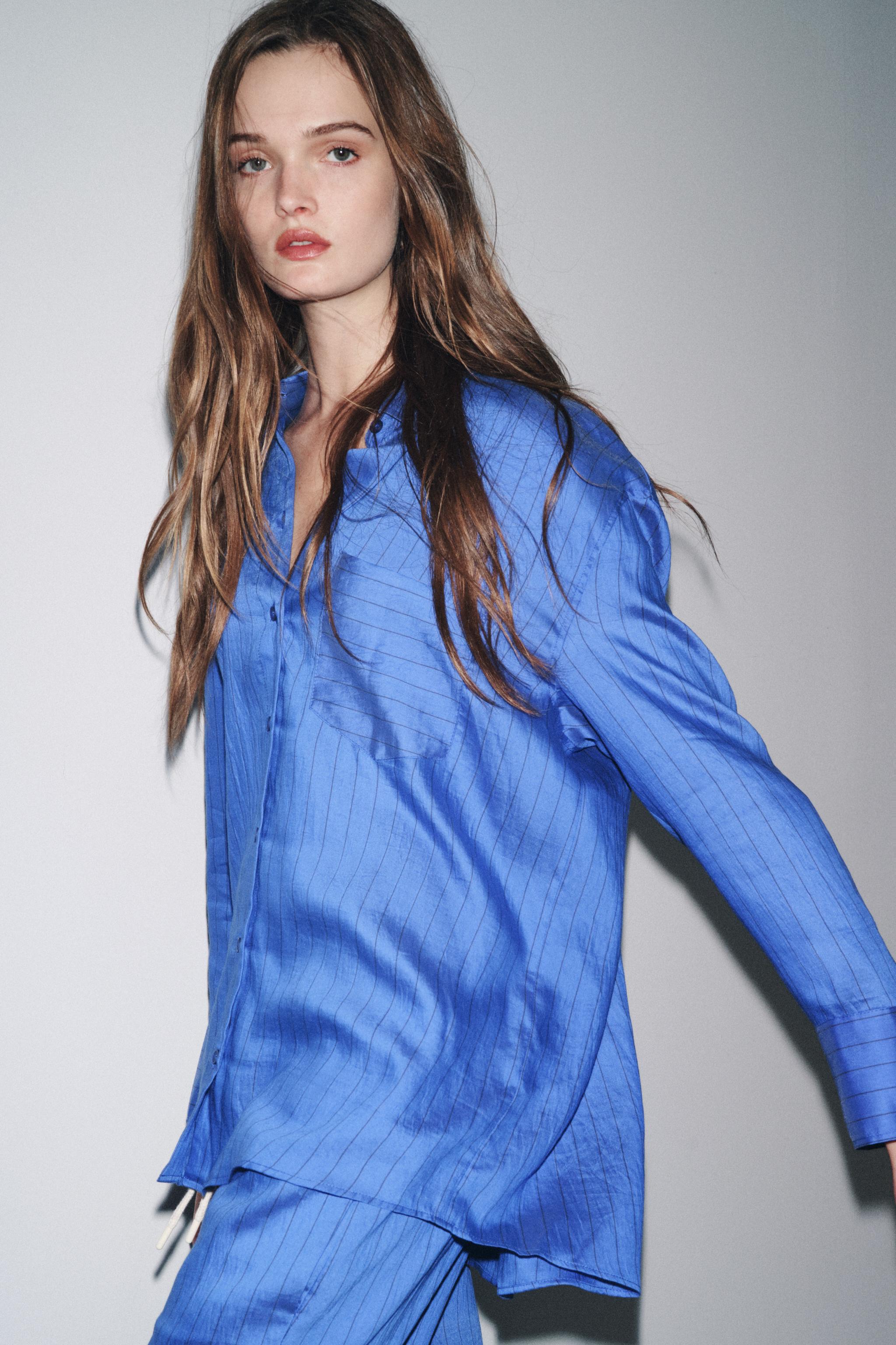 Oversize Striped Shirt Zw Collection