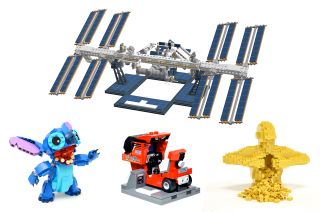 The International Space Station won Lego's fan vote against three other ideas: Disney's alien Stitch, Sega arcade machines and Nathan Sawaya's sculpture "Yellow."