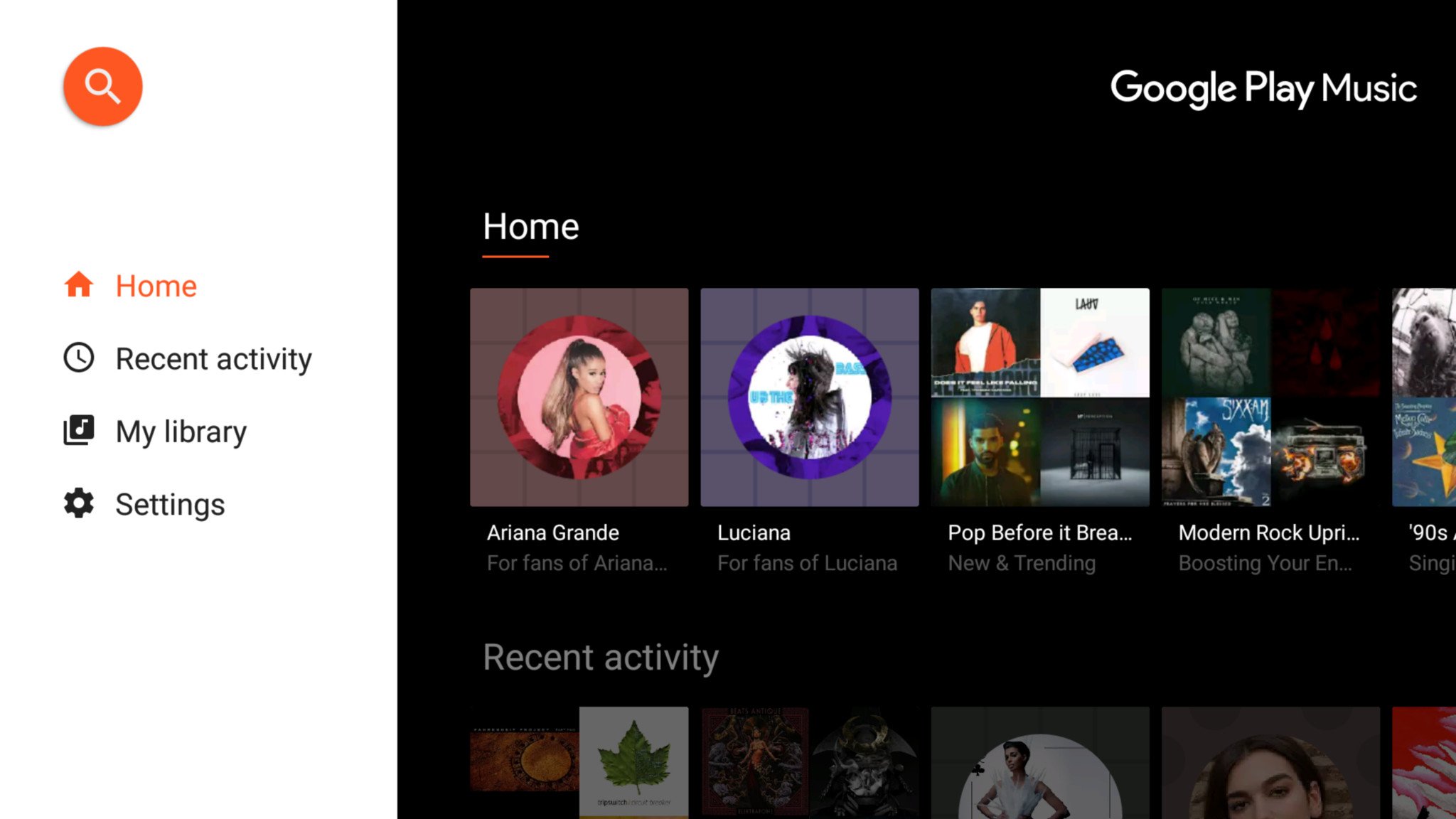 Google на андроид тв. Google Play TV. Интерфейс гугл музыка. Play Music Android. Телевизор андроид ТВ гугл плей.