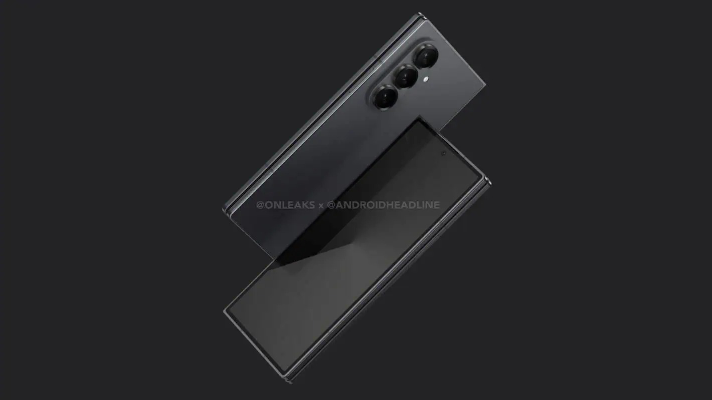 Leaked CAD reserves of the Samsung Galaxy Z Fold 7 foldable phone