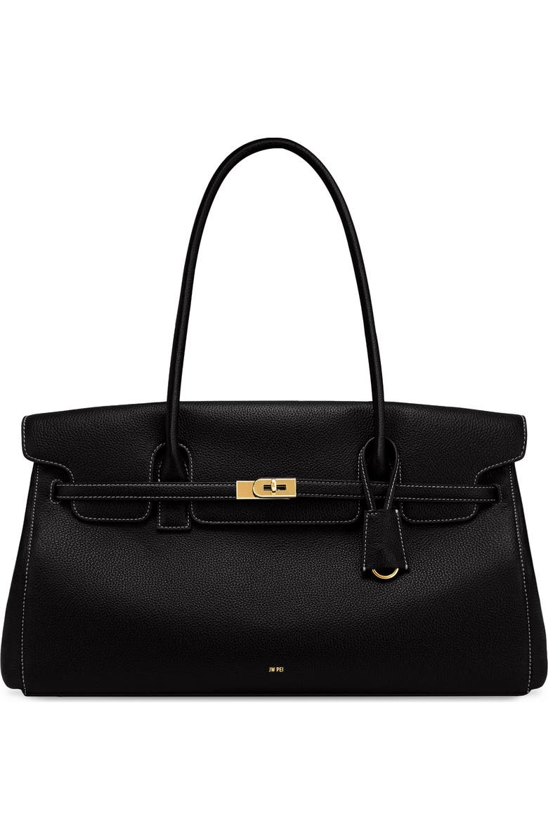 Large Yara Faux Leather Shoulder Bag