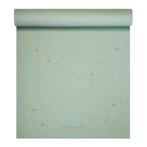 Gaiam Yoga Mat - Premium 6mm Print Extra Thick Non Slip Exercise &amp;amp; Fitness Mat for All Types of Yoga, Pilates &amp;amp; Floor Workouts (68"l X 24"w X 6mm Thick)