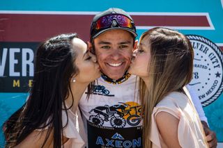 Christopher Blevins (Axeon) takes the best young rider jersey after stage 1 at Tour of the Gila