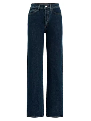 the Margot High-Rise Straight-Leg Jeans