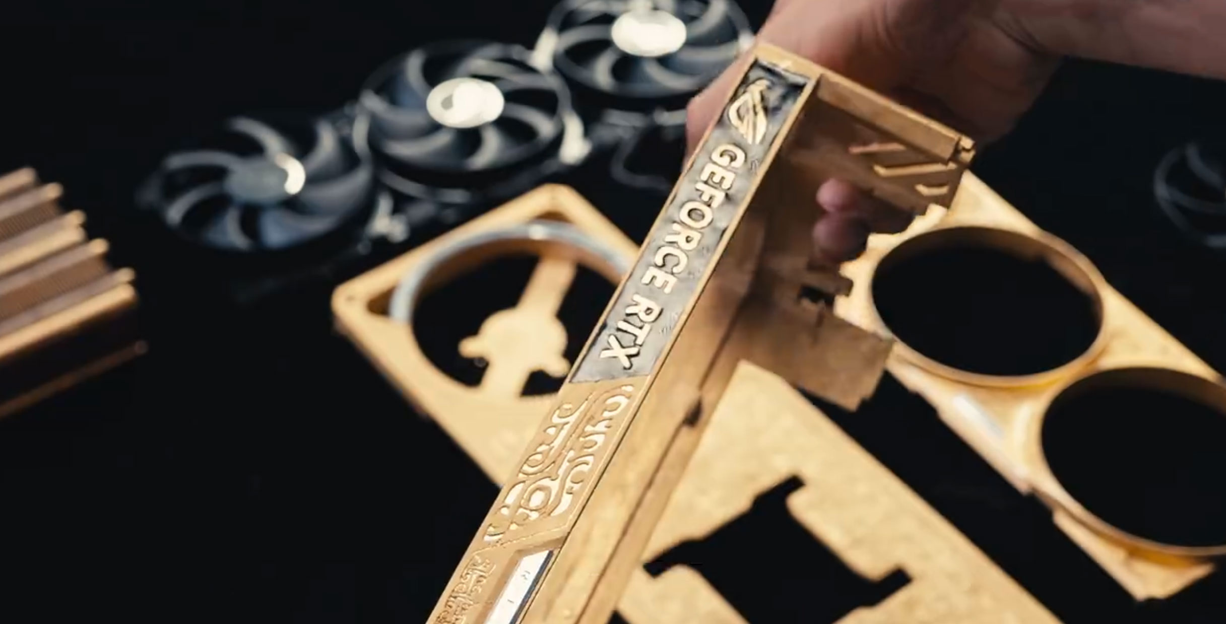 Solid gold ROG Astral RTX 5090D 