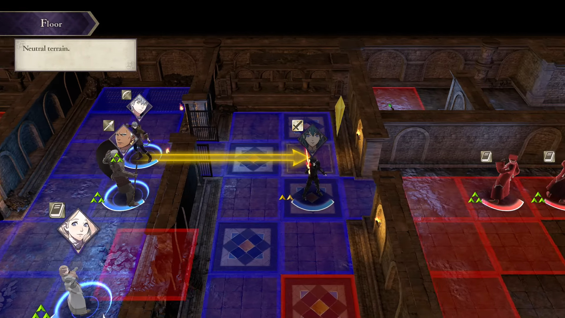 A battle during the Blue Lions route in the Switch RPG, Fire Emblem: Three Houses.