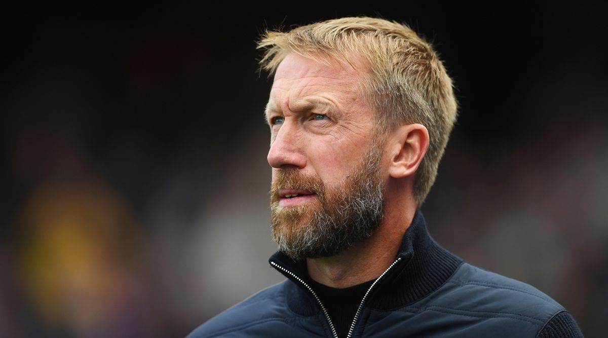 Chelsea head coach Graham Potter, close-up shot