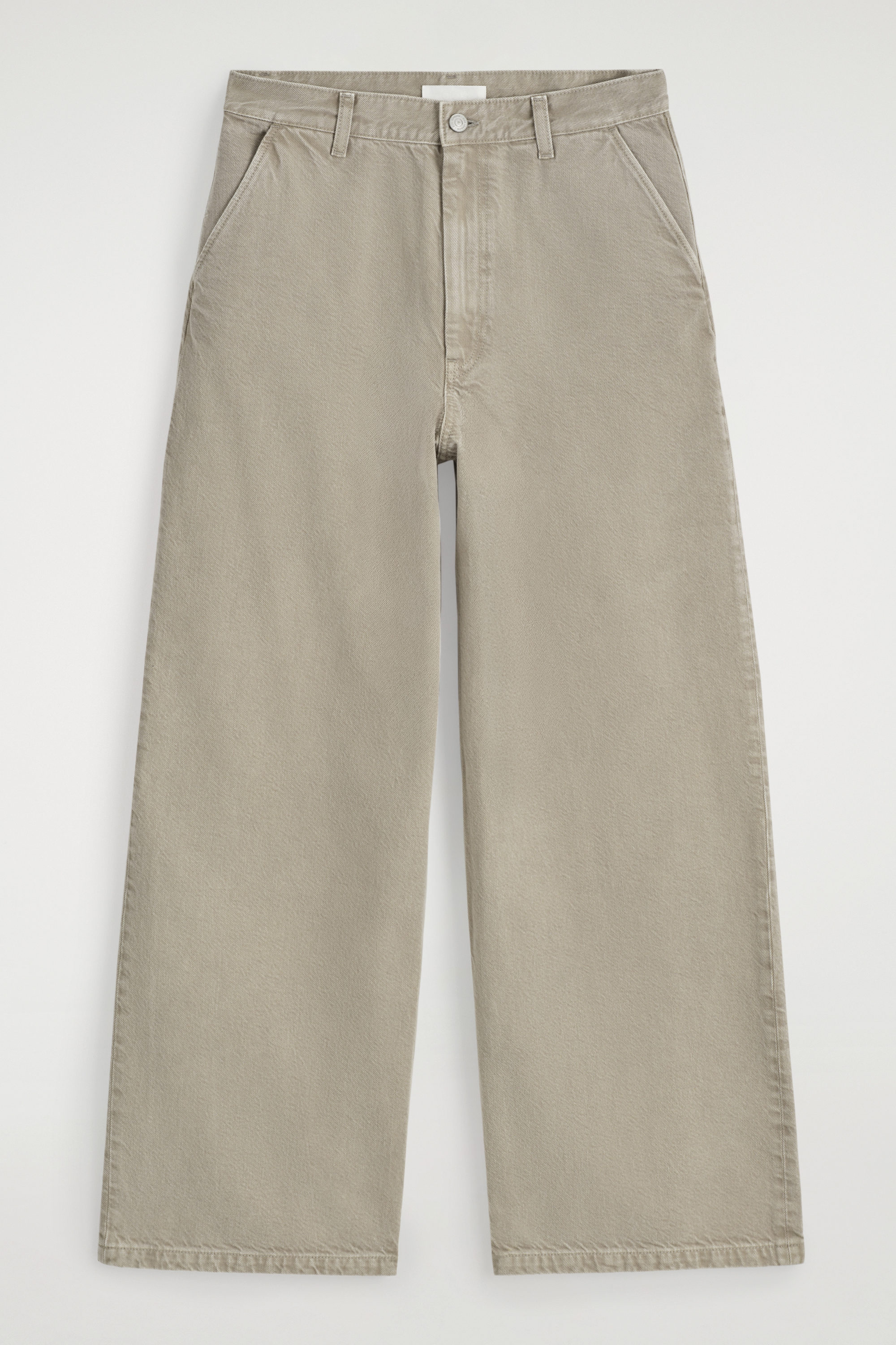 Wide-Leg Denim Pants