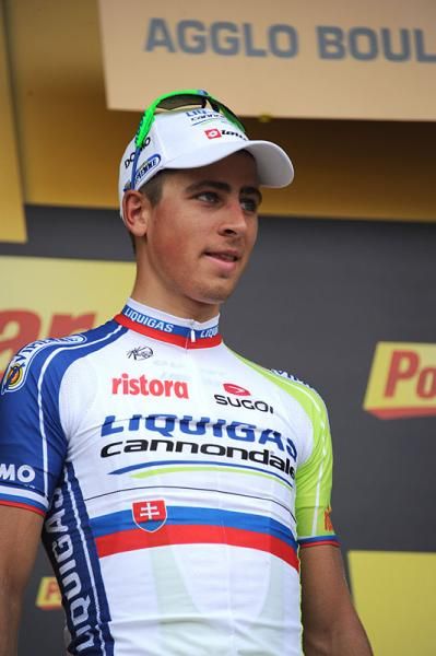 Stage winner Peter Sagan (Liquigas-Cannondale)